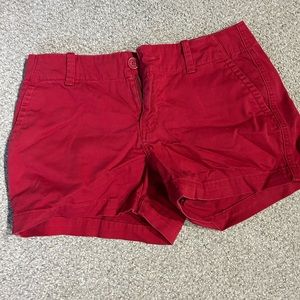 Red shorts